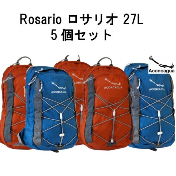 5個セット リュック 27l デイパック リュックサック メンズ デイパック レディース リュック 小型 ロサリオ 軽量 アコンカグア Rosario ロサリオ 27l Day5 Aconcagua