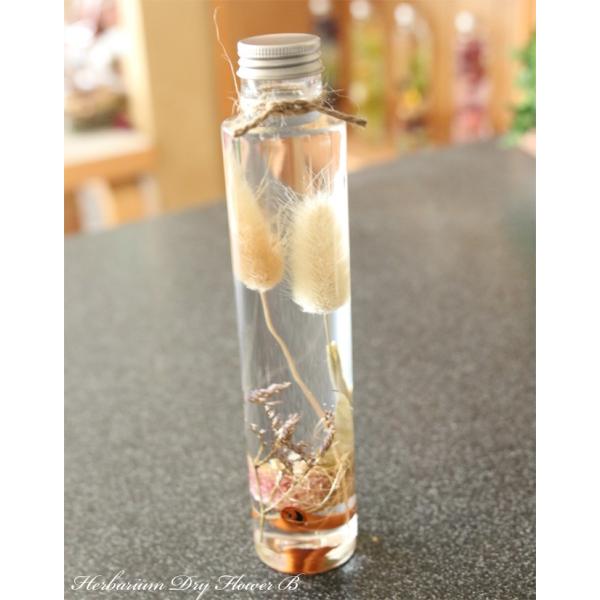 秋色ドライフラワーのナチュラルハーバリウム