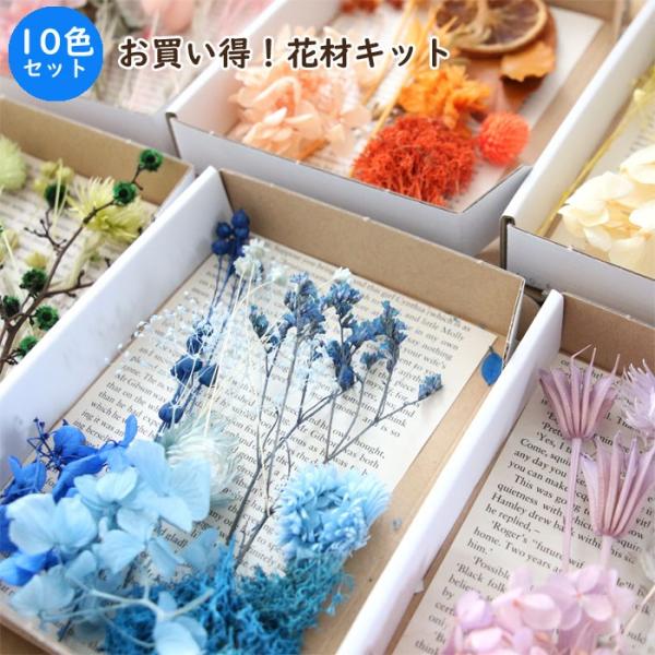 10色セット花材キットで楽しむ多彩なアレンジ