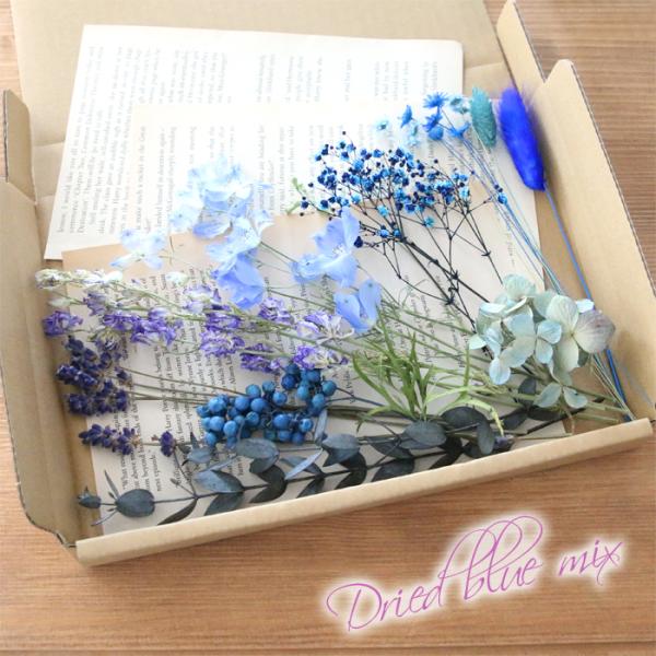 blue mix baby's breath bouquet （ブルーかすみそう花束