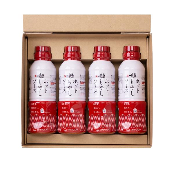 調味料 一風堂 ホットもやしソース 4本セット 渡辺製麺 常温 たれ 調味料 液状 手軽 お取り寄せ グルメ ギフト プレゼント