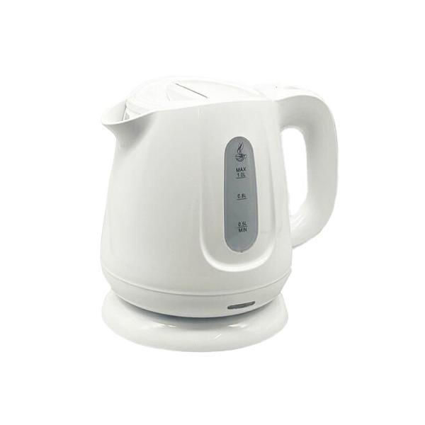 他サイト： 電気ケトル HIRO コードレス電気ケトル 1.0L HKM-100WH 軽量 空焚き防止 自動電源OFF 湯沸かし ポット キッチン家電 コーヒー 紅茶 お取り寄せの商品画像