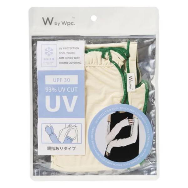 アームカバー Wpc. UVカット 接触冷感 親指付 オフホワイト ファッション雑貨 小物 紫外線対策 暑さ対策 日除け 夏 ロング レディース 手袋