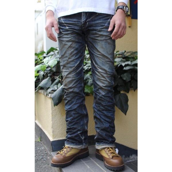 ★BLUE WAY フェードブラック ローライズ グランジ ブーツカット ☆BLUE WAY フェードブラック ローライズ グランジ ブーツカット