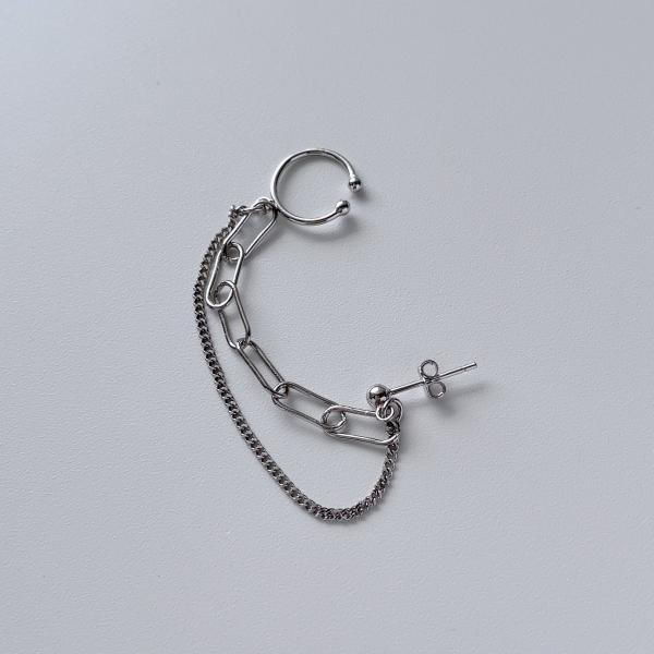 Lune Pierce レディース メンズ チェーンカフ S925（片耳用