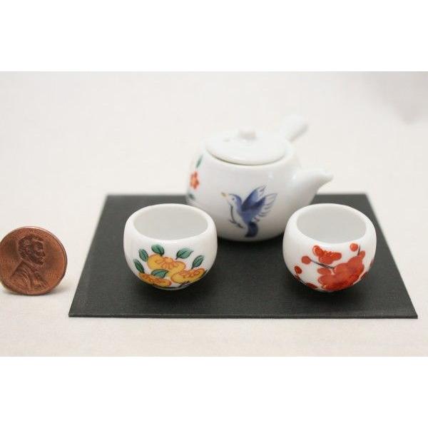 日本製 製造 直売 ミニチュア陶器 ミニチュア 茶器 セット 和食器 美濃 