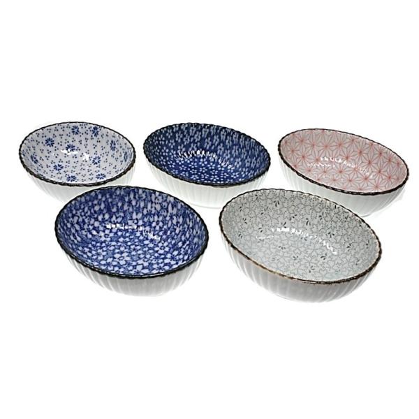 5柄セット 花柄 小鉢 日本製 製造 直売 ACSWEBSHOPオリジナル : ACS