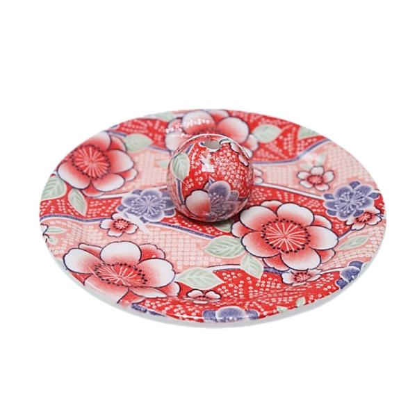 紅染 丸香皿 お香立て お香たて 陶器 日本製 ACS WEB SHOPオリジナル 9-15