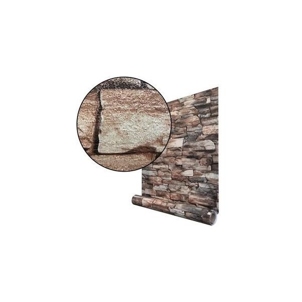 ブラウン 代引不可 シール壁紙 シール壁紙 Diy Ds Actショップ 壁紙 プレミアムウォールデコシートr Wa110 レンガ3d石目調 Wagic 30m巻 リメイクシート 本物今季ブランド