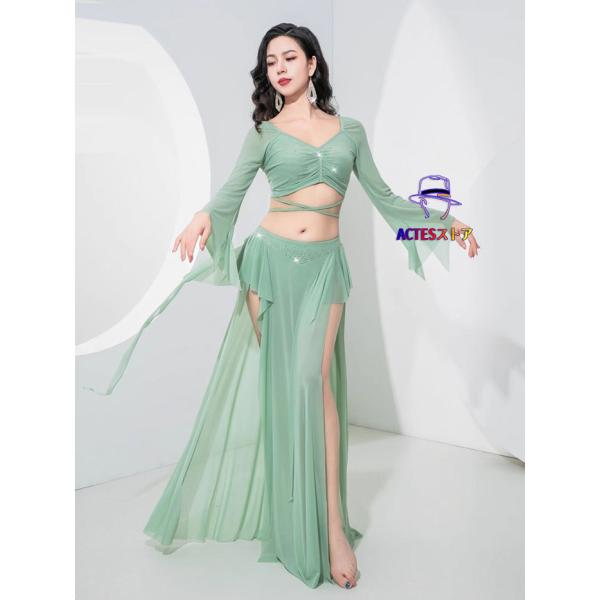 【新品】新作ベリーダンス衣装★ペールピンク★インナーパンツ付 新品】新作ベリーダンス衣装☆ペールピンク☆インナーパンツ付 楽天