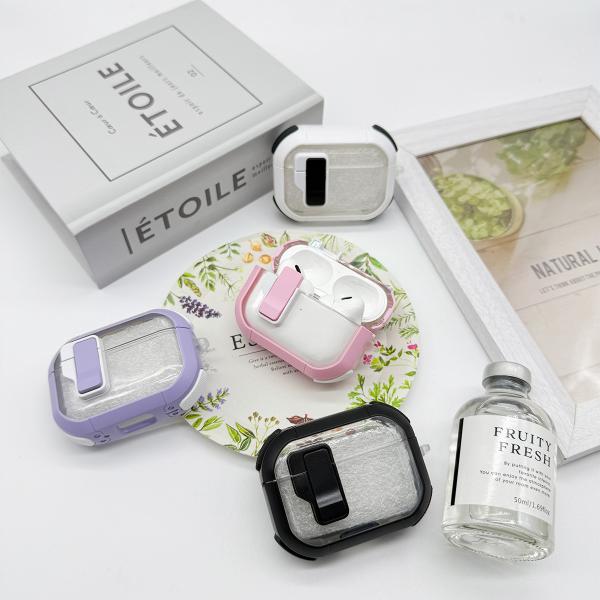 AirPodsケース 高耐衝撃性 ロック式 AirPods Pro2 AirPods4ケース