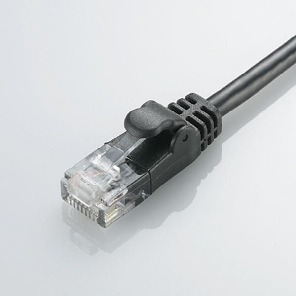 ELECOM やわらかLANケーブル [2.0m/Cat5e準拠] 《ブラック》 (LD-CTY/BK2)
