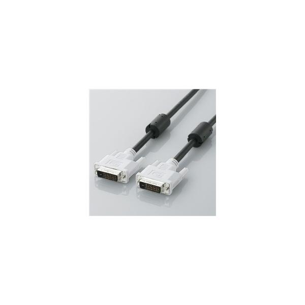 ELECOM DVIデュアルリンクケーブル [1.0m/DVI-D24pinオス-DVI-D24pinオス] (CAC-DVDL10BK)