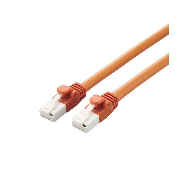 ELECOM LANケーブル [2.0m/Cat6A対応/スタンダード/爪折れ防止] 《オレンジ》 (LD-GPAT/DR2/RS)