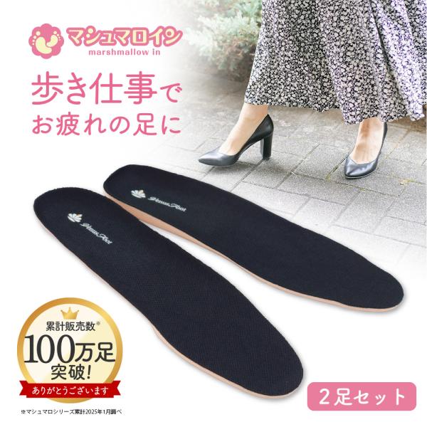 木原産業 インソール 2足セット 中敷き 高反発 衝撃吸収 偏平足