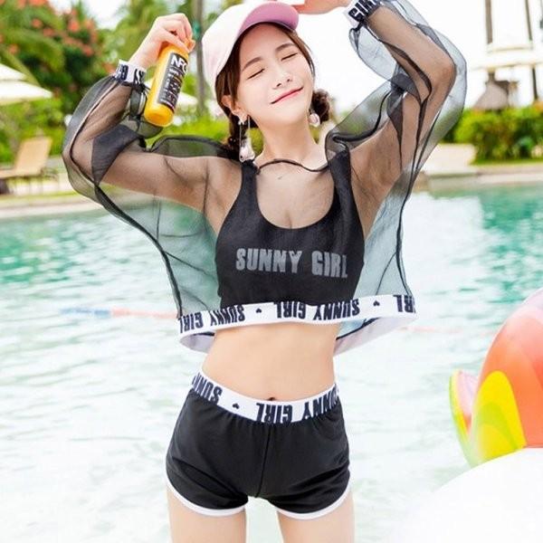 水着 スポーティーなタンキニ ブラック 水着 プール トップス 秋 冬 秋物 新作 レディース 服 大人 Wo アクション 通販 Yahoo ショッピング