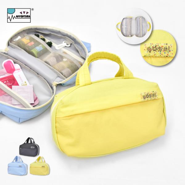 フライトバゲージ　新品のポーチ ポーチ 吊り下げ 化粧ポーチ 大容量 持ち手付き ファスナー 携帯用