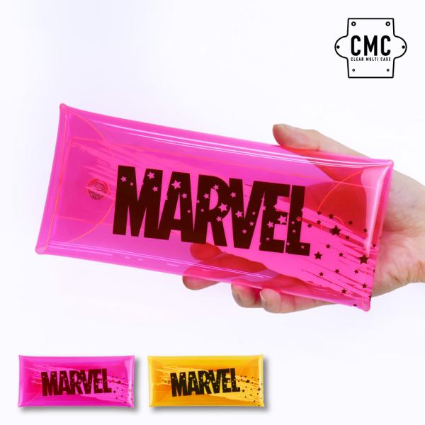 マーベル アイアンマン クリアマルチケース 筆箱 ポーチ MARVEL マーベル クリアマルチケース クリア BK STARK