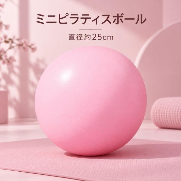 ピラティスボール 25cm PVC ミニヨガボール 選べるカラー 空気入れ付き 単品選択