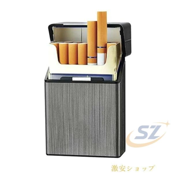 シガレットケース アルミ タバコケース 煙草ケース 軽量 防水 破損防止 20本収納ゾンチー大容量 93mm ポータブル ポケット たばこ ケース 煙草 保護 喫煙具