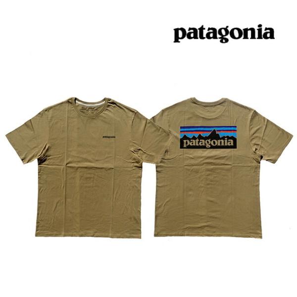 PATAGONIA パタゴニア P-6 ロゴ オーガニック メンズ Tシャツ P-6 LOGO ORGANIC T-SHIRT CSC CLASSIC TAN 38535