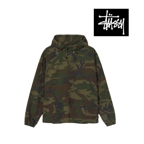STUSSY ripstop pullover jacket camo US企画 STUSSY（ステューシー） リップストップ プルオーバー RIPSTOP