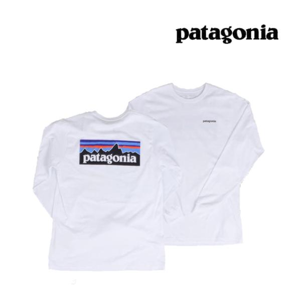 PATAGONIA パタゴニア ロングスリーブ P-6 ロゴ レスポンシビリティー メンズ Tシャツ LONG-SLEEVED P-6 LOGO RESPONSIBILI-TEE WHI WHITE 38518 長袖 L/S TEE