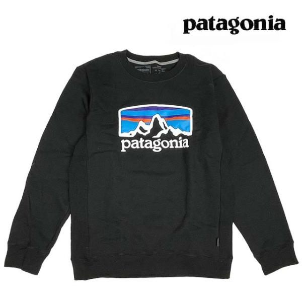 PATAGONIA パタゴニア フィッツロイ ホライゾンズ アップライザル クルー スウェットシャツ FITZ ROY HORIZONS UPRISAL CREW SWEATSHIRT BLK BLACK 39626