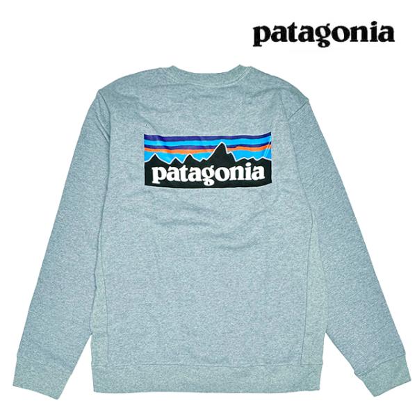 【  jeans】ロゴ クルースウェットシャツ（送料込み) patagonia 日本未発売品 PATAGONIA パタゴニア P-6 ロゴ アップ