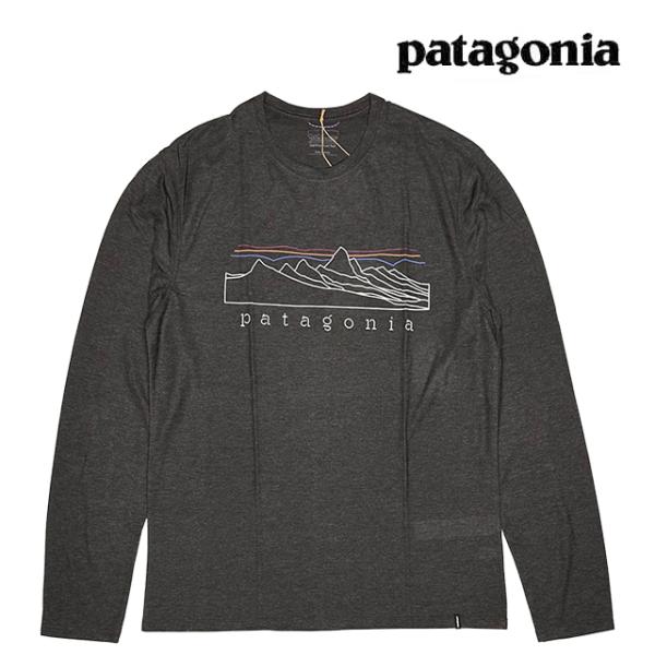 PATAGONIA パタゴニア ロングスリーブ キャプリーン クール トレイル シャツ ストラタピークス CAPILENE COOL TRAIL SHIRT STRATAPEAKS INBK INK BLACK 23711