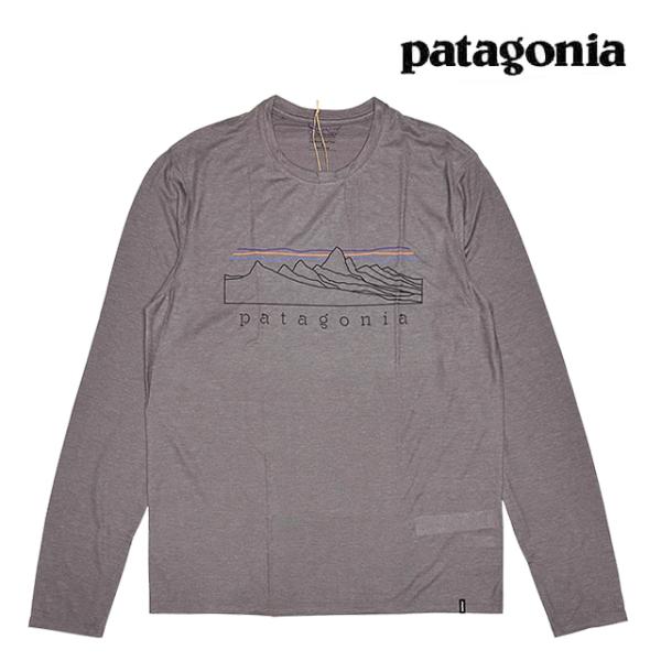 PATAGONIA パタゴニア ロングスリーブ キャプリーン クール トレイル シャツ ストラタピークス CAPILENE COOL TRAIL SHIRT STRATAPEAKS MYGR MAY GREY 23711