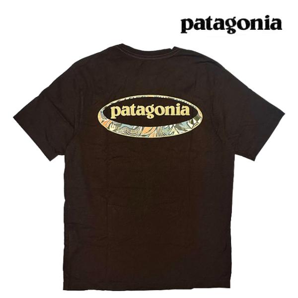 PATAGONIA パタゴニア '95 オーバル ロゴ Tシャツ '95 OVAL LOGO T-SHIRT DBHE DEN BROWN: HELIOTROPIC 37847