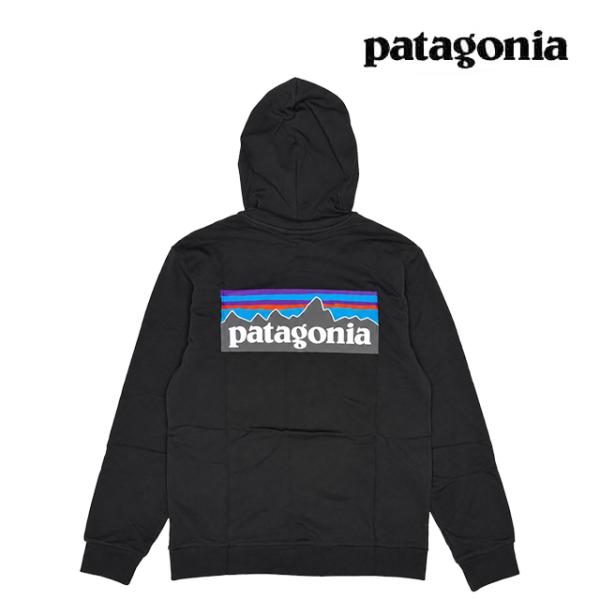 PATAGONIA パタゴニア P-6 ロゴ デイリー フルジップ フーディ P-6 LOGO DAILY FULL-ZIP HOODY BLK BLACK 39738