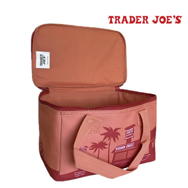 TRADER JOE'S トレーダー ジョーズ ミニ インサレーテッド トート MINI INSULATED TOTE PEACH バッグ