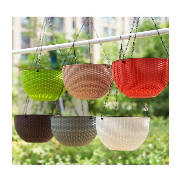 鉢 鉢植え 観葉植物 吊るす プランター ハンギング バスケット 吊り下げ チェーン付き 植木鉢 壁掛け 壁掛けプランター おしゃれ 大型