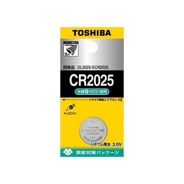 コイン形リチウム電池 ◆メーカー◆ 　東芝◆公称電圧◆ 　3V ◆ 外形寸法 ◆   　直径 20.0mm　総高 2.5mm◆ 質量 ◆　2.6g