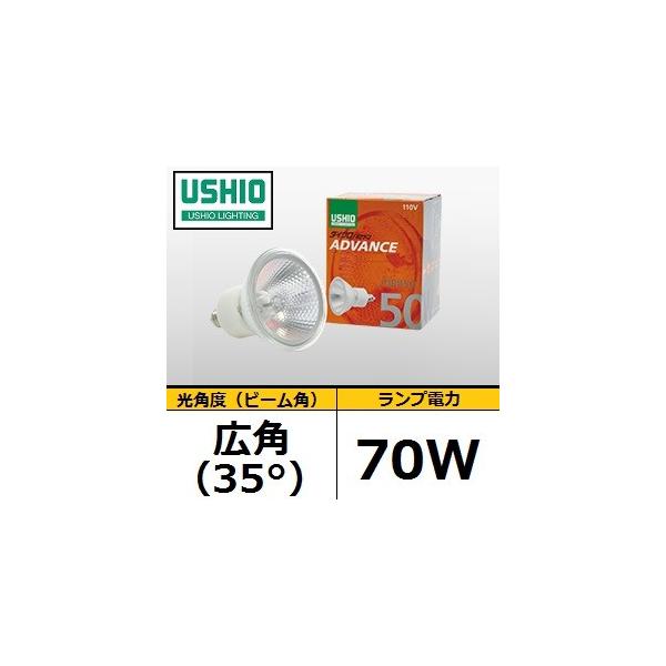 USHIO ダイクロハロゲン JDR110V70WLW/KUV-H (JDR110V70WLWKUVH) 広角