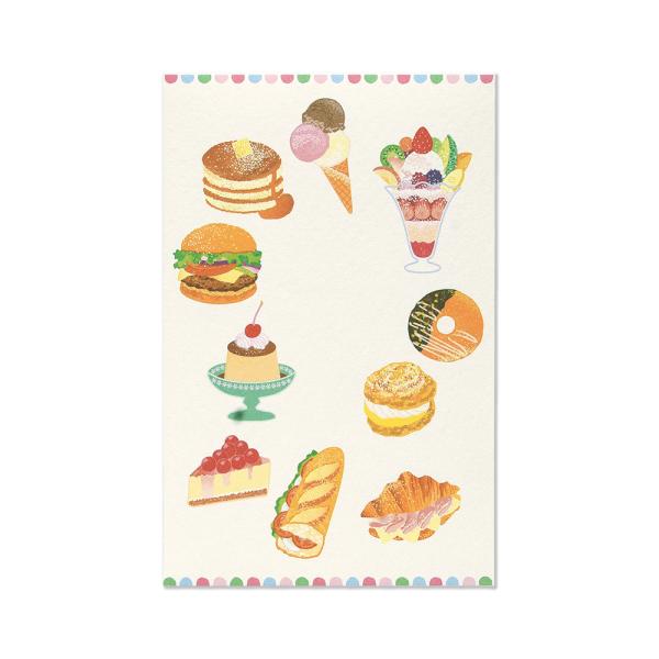 G.C.PRESS　ポチ袋　カフェフード　060-89｜ぽち袋 封筒 のし付き お祝 お礼 お小遣い お盆 誕生日 入学祝 卒業祝 多目的
