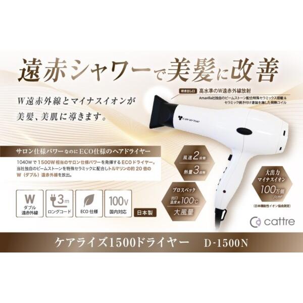 ケアライズ1500 ヘアドライヤー ホワイト