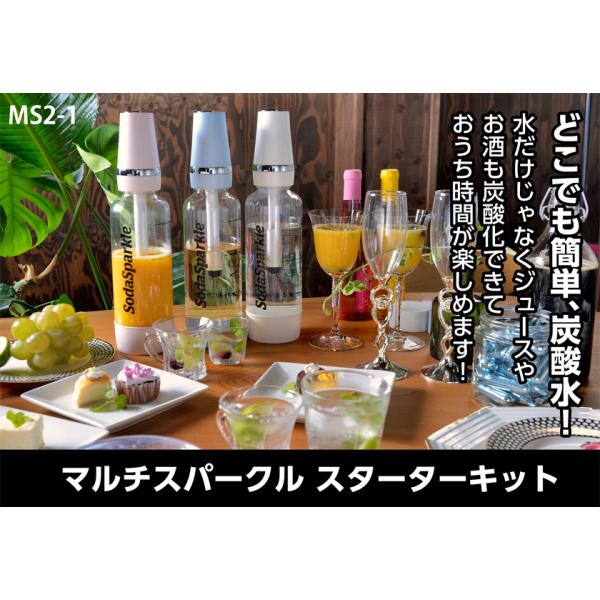 マルチスパークル２　スターターキット　イージーモデル ソーダメーカー　カートリッジ付