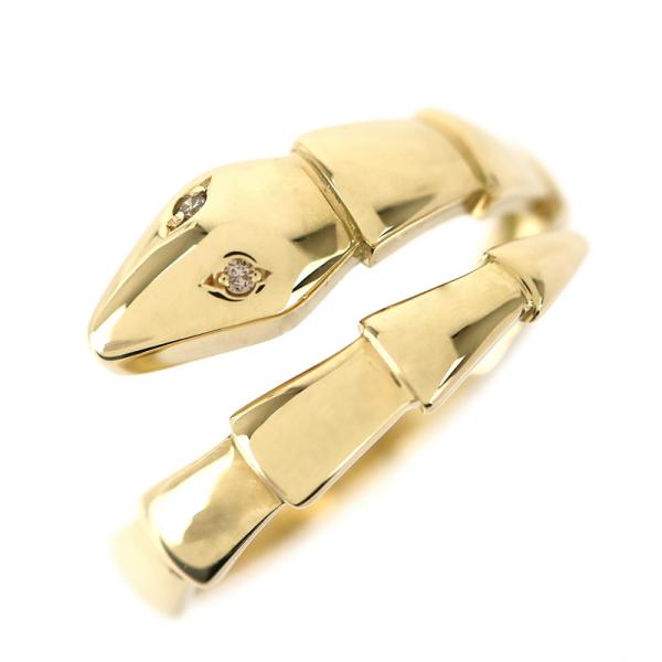 指輪 k18 約11号 スネークリング 18金 K18YG イエローゴールド 3.0g