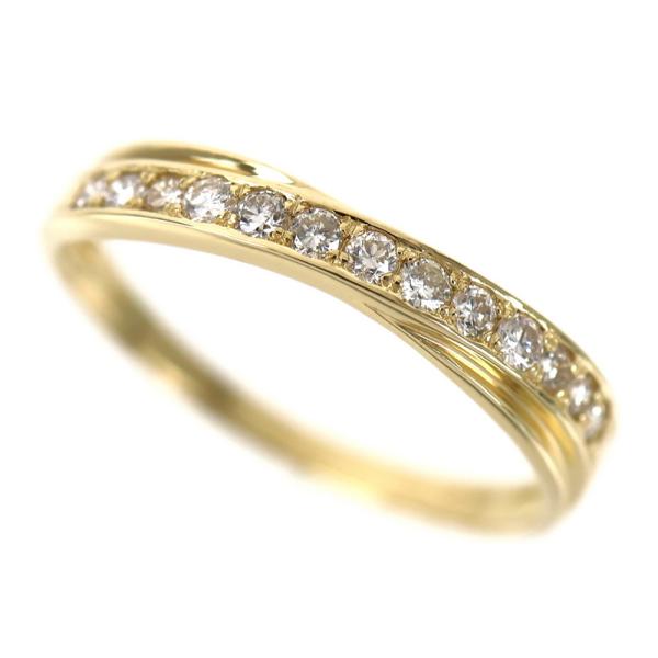 指輪 レディース 12号 ダイヤモンド 0.20ct 18k 18金 イエローゴールド