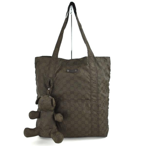 GUCCI エコバッグ　熊　テディベア　ブラウン actone_223-1253-1