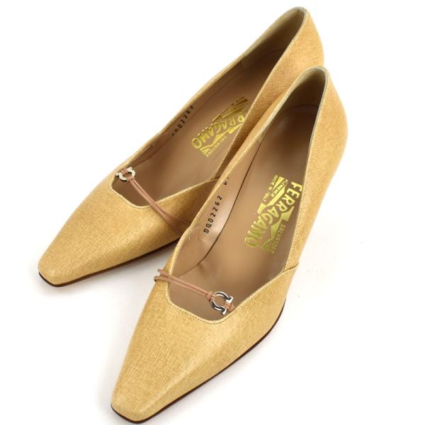 FERRAGAMO フェラガモ パンプス 靴 サイズ6C 23.5cm ヒール