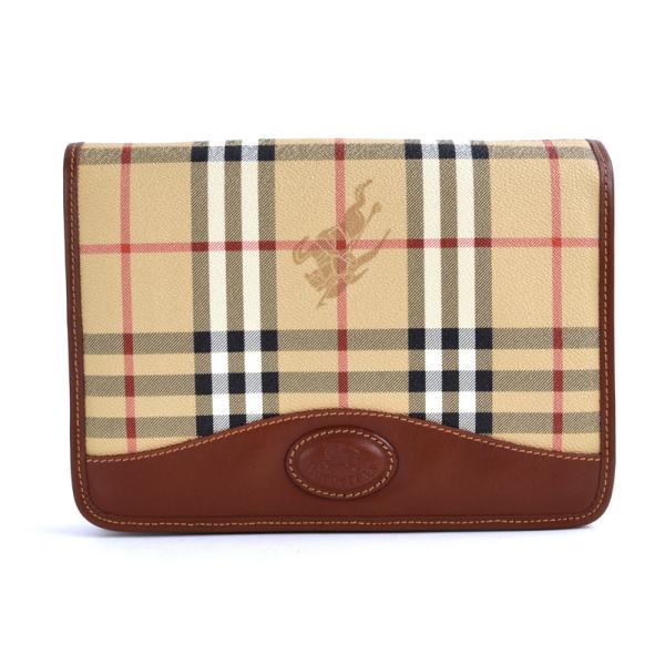 BURBERRY バーバリー ノバチェック セカンドバッグ クラッチバッグ 茶色 BURBERRY バーバリー セカンドバッグ クラッチバッグ ノバ
