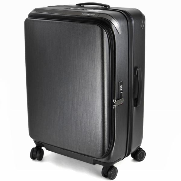 サムソナイト キャリーケース ユニマックス スピナー69 QO9 19002 ブラッシュトブラック 69cm 80L TSAロック付き メンズ レディース アクトワン