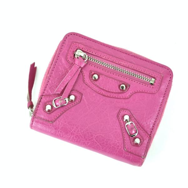 BALENCIAGA バレンシアガ ザ・シティ クラシックウォレットピンク NEO CLASSIC（BALENCIAGA） バレンシアガ 財布 クラシック 二つ折り