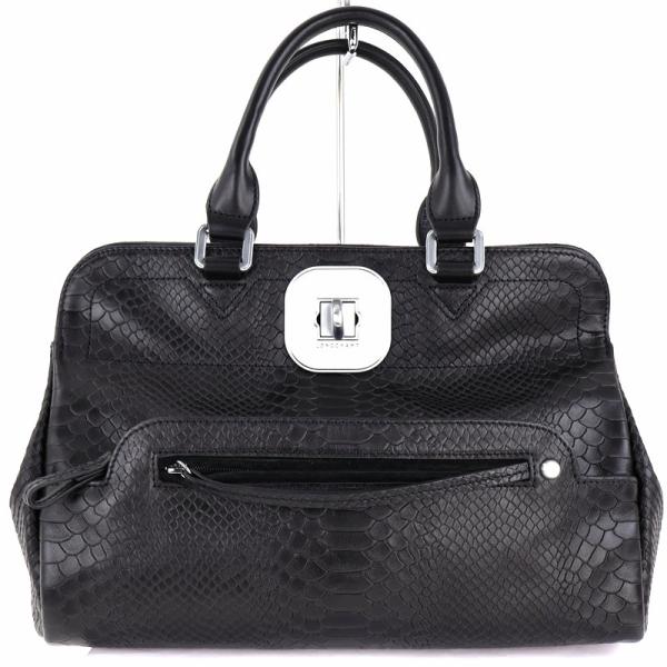 LONGCHAMP ロンシャン バッグ 中古 2WAYハンドバッグ パイソン型