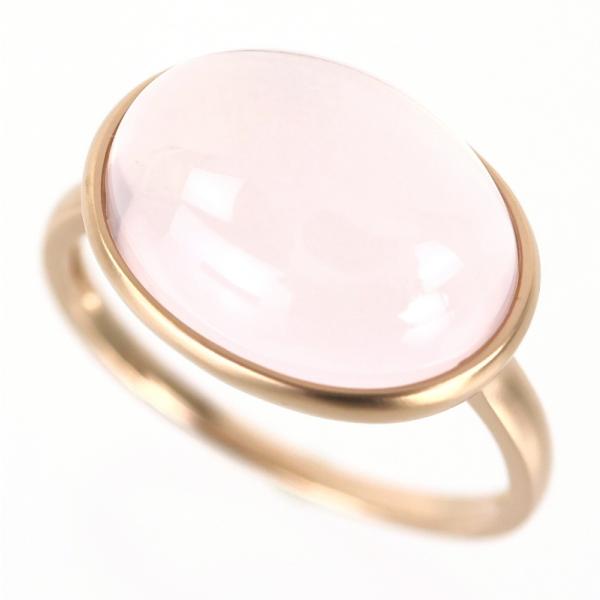 指輪 ローズクォーツ レディース オーバル カボション 11.00ct 20.5号
