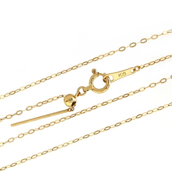 ネックレス チェーン 18k デザインチェーン 45cm 0.9g アジャスター